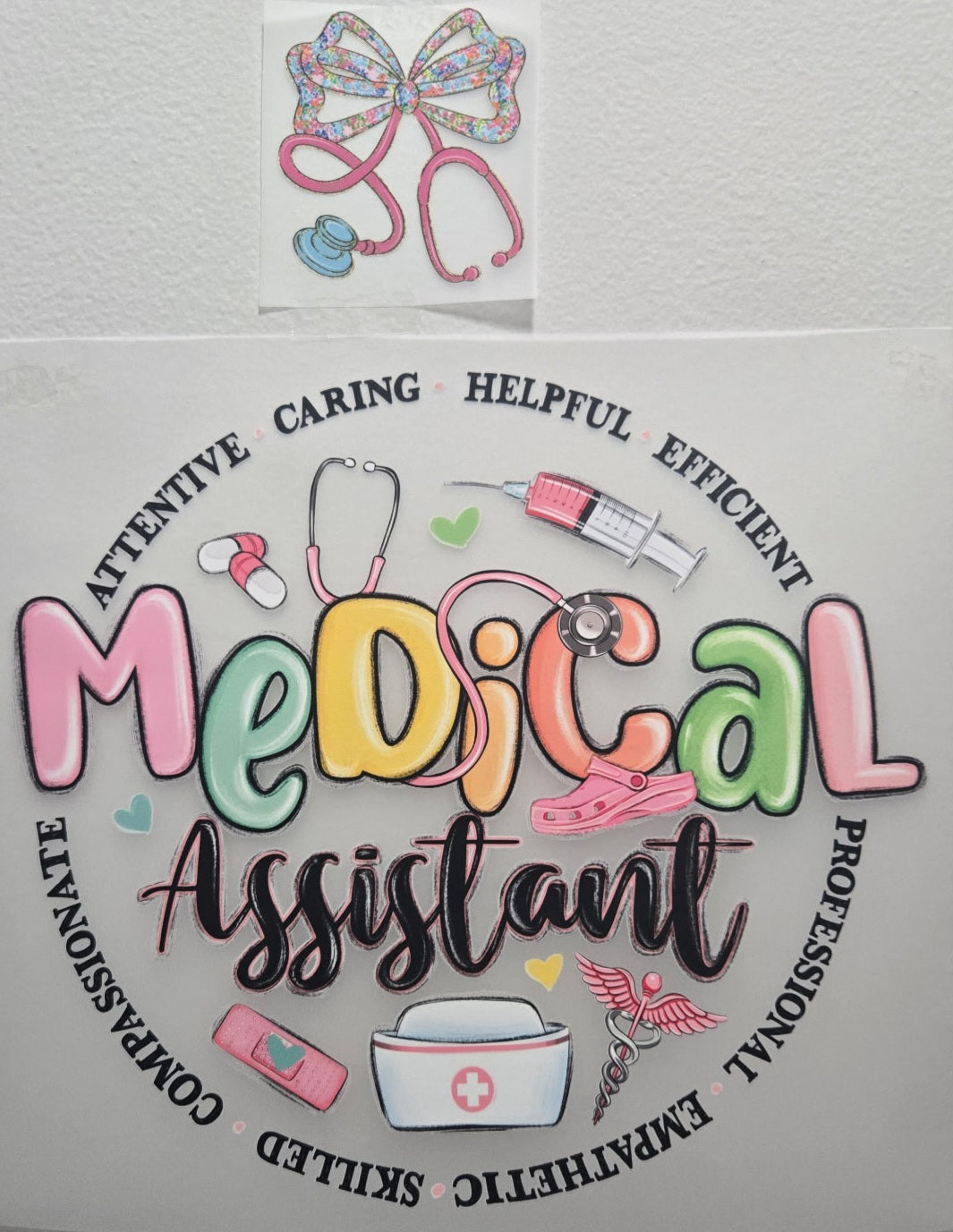 Medical field DTF transfers